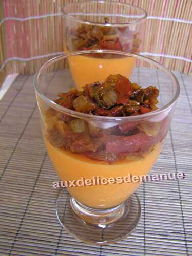 Panacotta poivron garniture tomate - LIGHT -