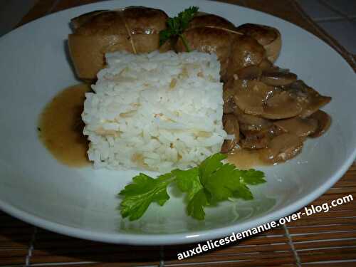 Paupiettes de veau et riz