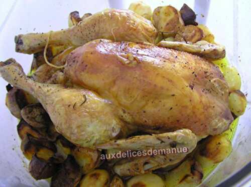 Poulet et pommes de terre au four