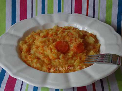 Purée de chou blanc et carottes aux pommes de terre -LIGHT-