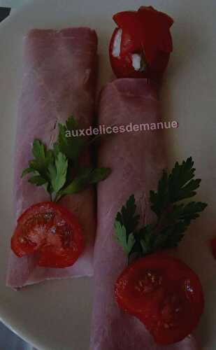 Roulés de jambon à la macédoine et surimi -LIGHT-