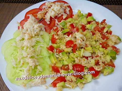 Salade façon taboulé au crabe