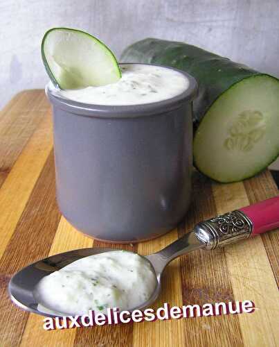 Sauce fromage blanc au concombre 2