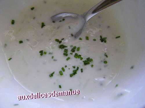 Sauce fromage blanc au concombre -LIGHT-