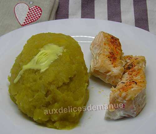 Saumon et purée de navets boule d'or et pommes de terre -LIGHT-