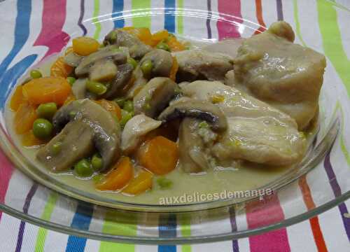 Sauté de poulet aux légumes façon blanquette -LIGHT-