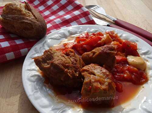 Sauté de veau au poivron et pulpe de tomates au Cookéo ou pas -LIGHT-