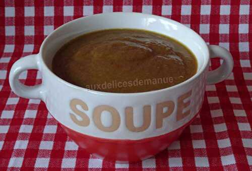 Soupe de champignons et carottes aux poivrons