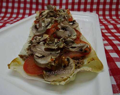 Tarte brick au thon, tomates et champignons -LIGHT-