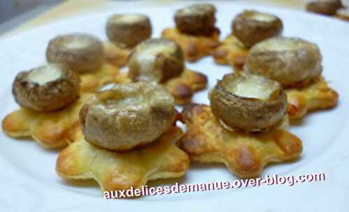 Toasts de champignons farcis au Parmesan