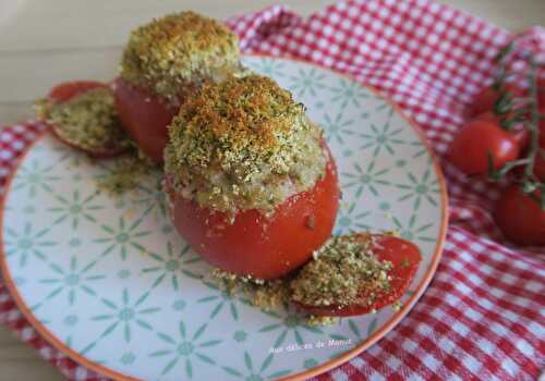 Tomates farcie au veau et persillade