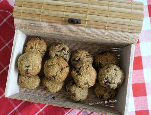 Cookies aux flocons d'avoine et chocolat noir