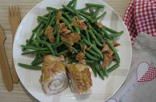 Paupiettes de dinde au fromage et au vin blanc