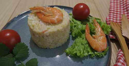 Risotto aux langoustines et courgette