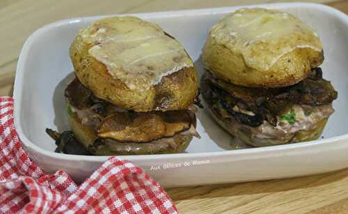 Burger de pommes de terre au veau et aux cèpes