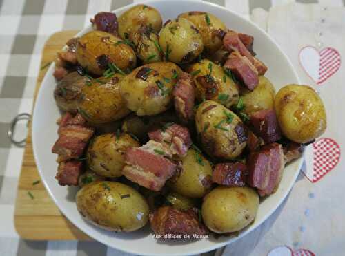 Pommes de terre grenailles aux lardons, au Cookéo ou pas