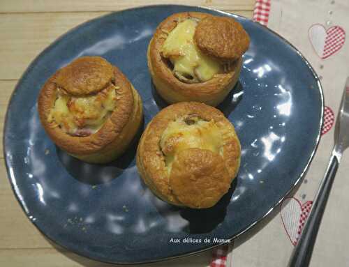 Bouchées au jambon et champignons