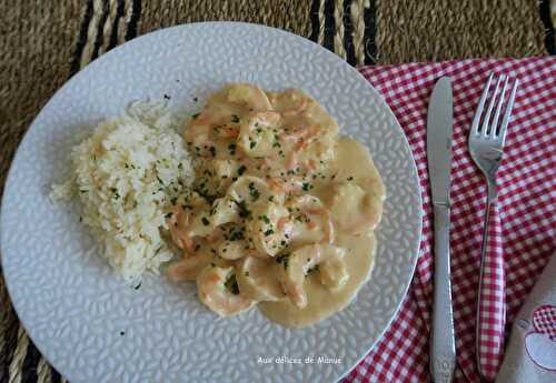 Crevettes à la crème