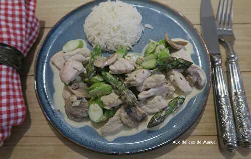 Cocotte de veau aux asperges vertes façon Cyril Lignac