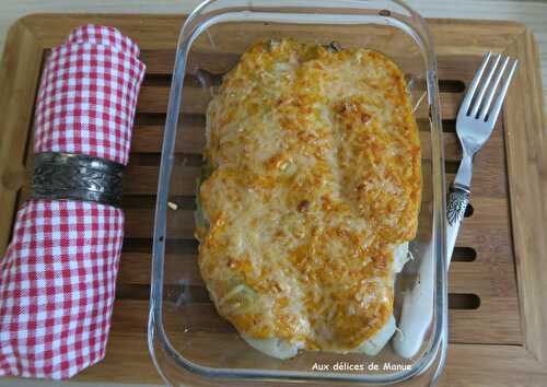 Gratin d'endives à la béchamel au chorizo