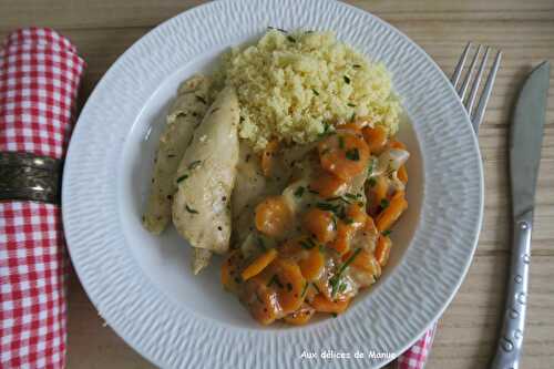 Poulet et carottes à la moutarde, au Cookéo ou pas -light