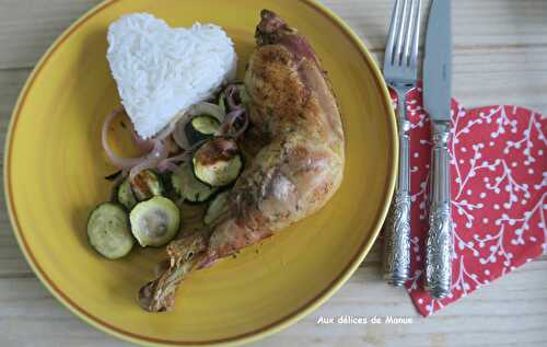 Cuisses de poulet aux courgettes et oignon à l'Extra Crisp ou pas