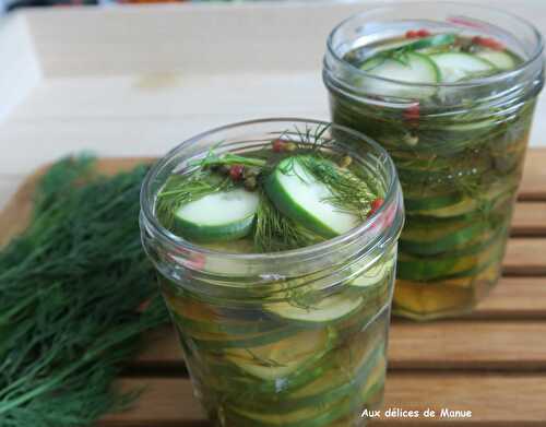 Cornichons aigre-doux en saumure au vinaigre - Recette par Renards Gourmets