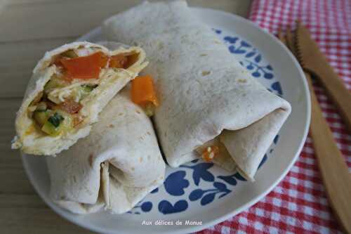 Wraps aux légumes façon ratatouille