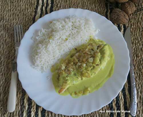 Blanc de poulet à la crème au curry