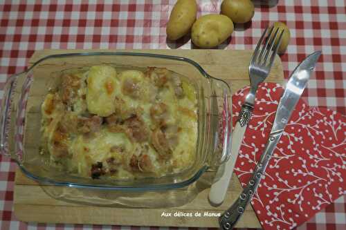 Gratin d'endives au maroilles, bacon et bière