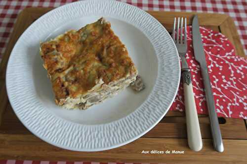 Lasagnes aux champignons de Paris