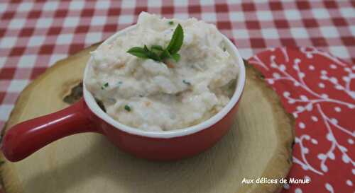 Tartinade de crevettes et ses toats