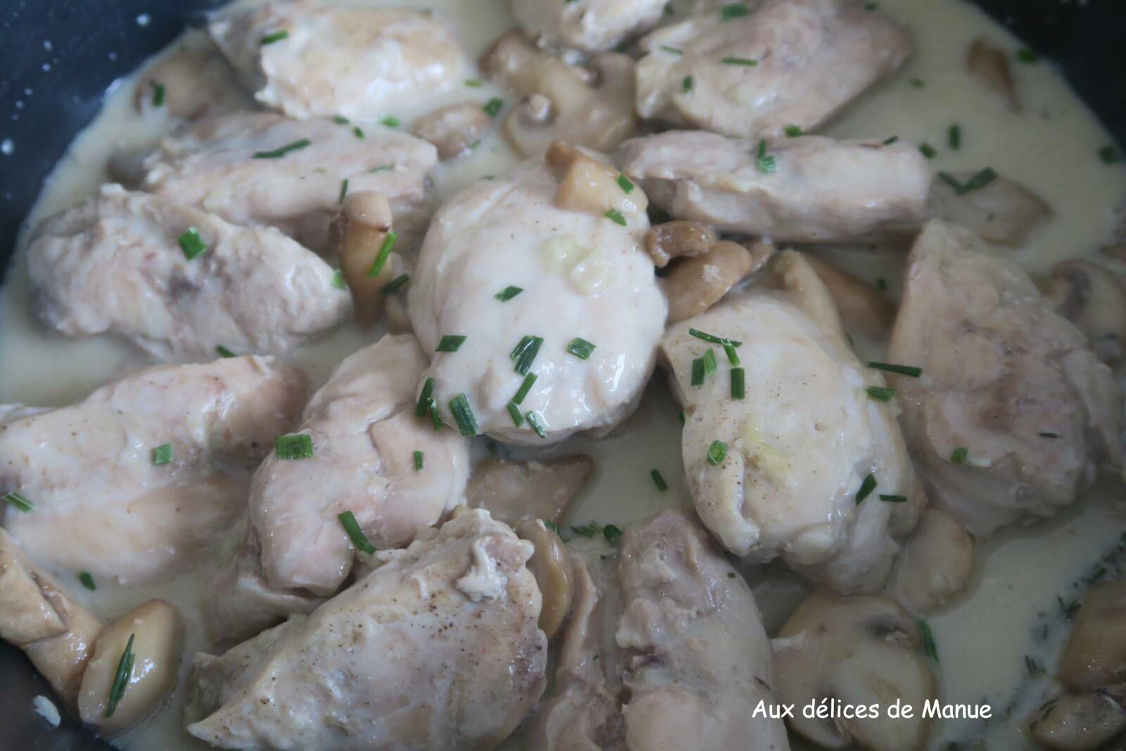 Sauté de poulet à la cancoillotte