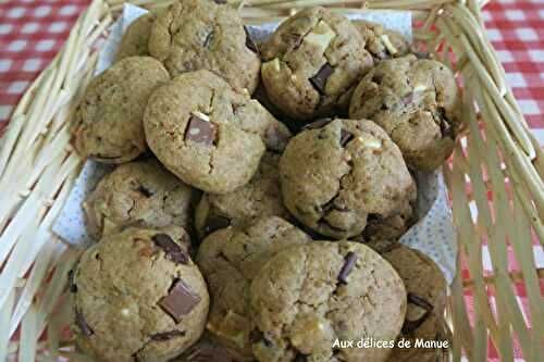 Cookies aux spéculoos et pépites aux 3 chocolats