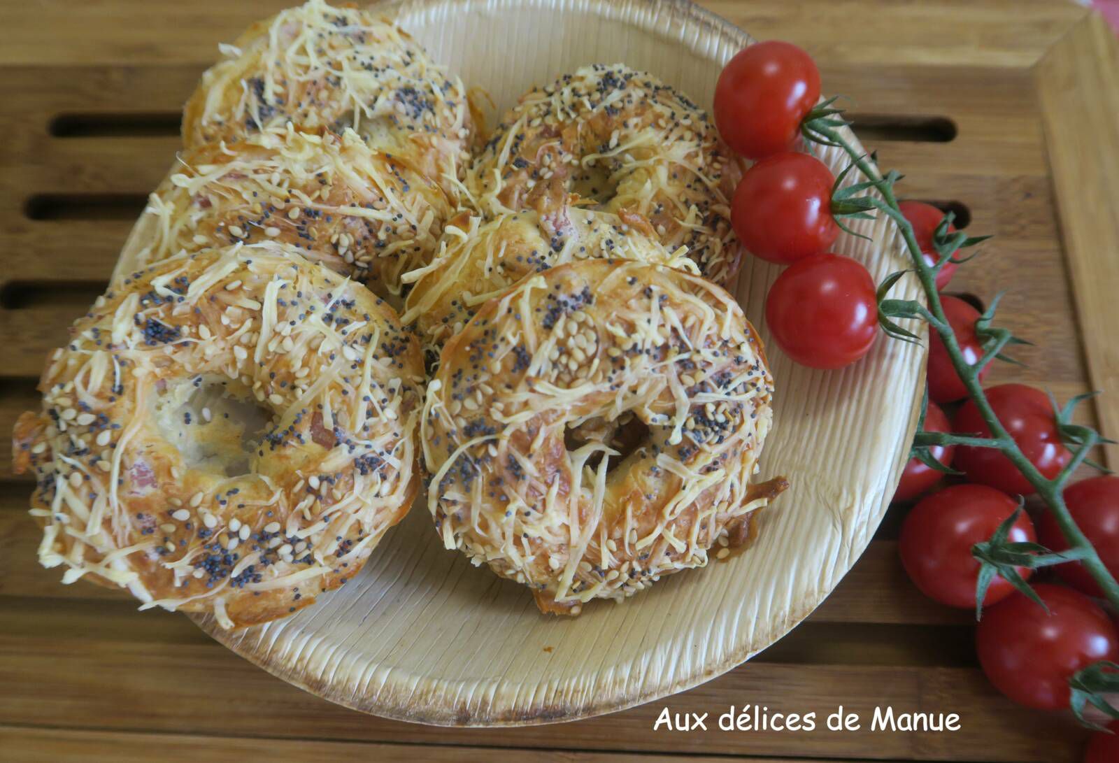 Mini donuts au bacon et emmental