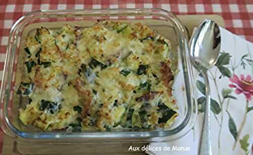 Gratin de courgettes au riz et brocciu, à l'Extra Crisp ou pas.