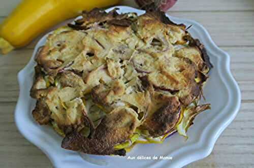 Gratin de courgettes jaunes à l'oignon et ricotta, à l'Extra Crisp ou pas - light