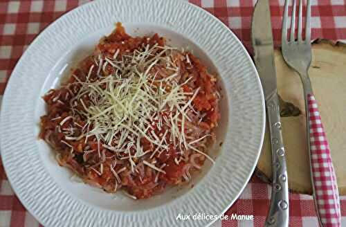 Konjac à la sauce tomate maison -light