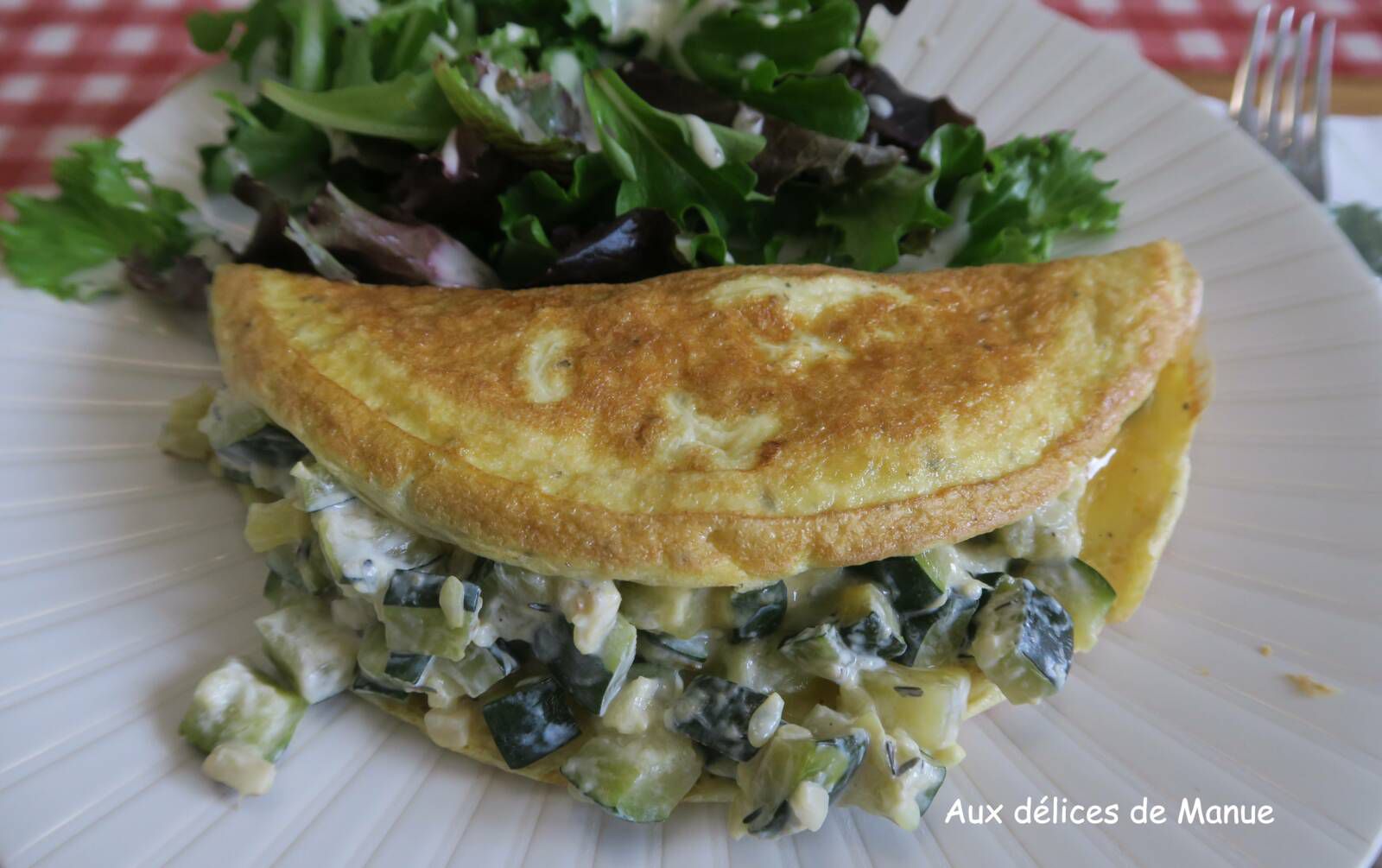 Omelette à la courgette au St-Môret -light