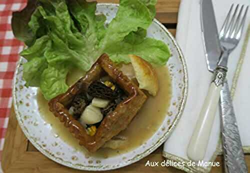 Bouchées aux pétoncles, moules et morilles séchées