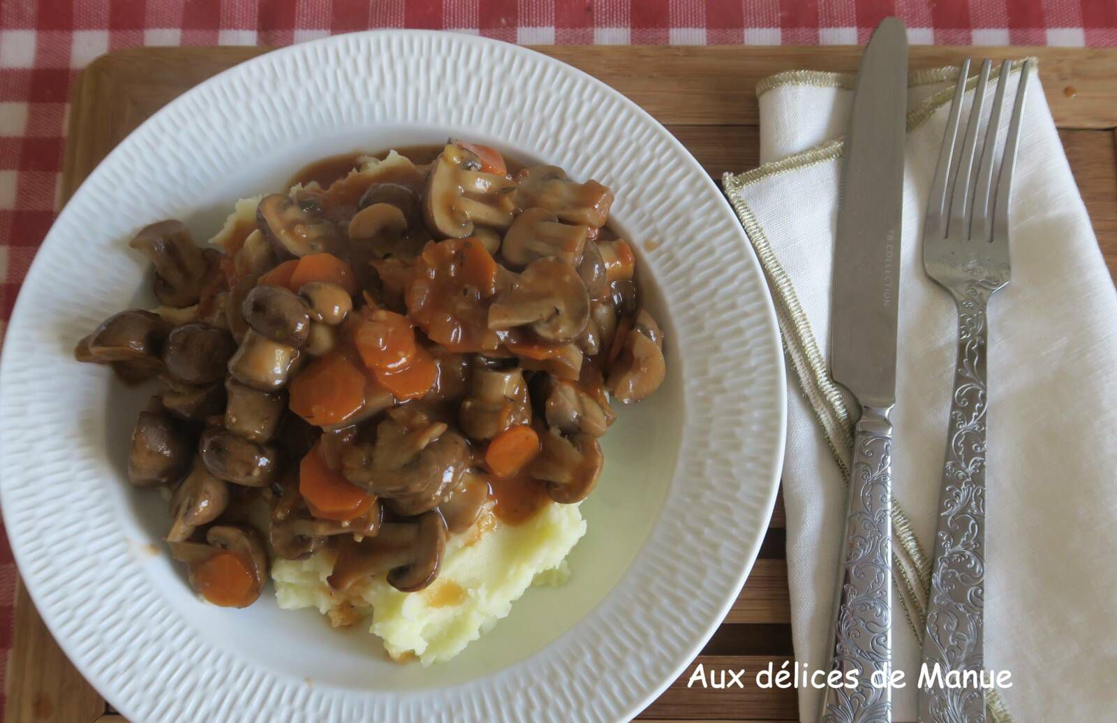 Bourguignon de champignons