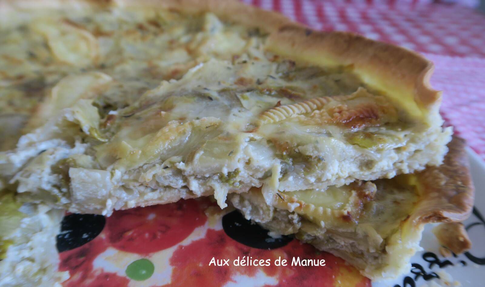 Tarte à la fondue d'endives et brebis