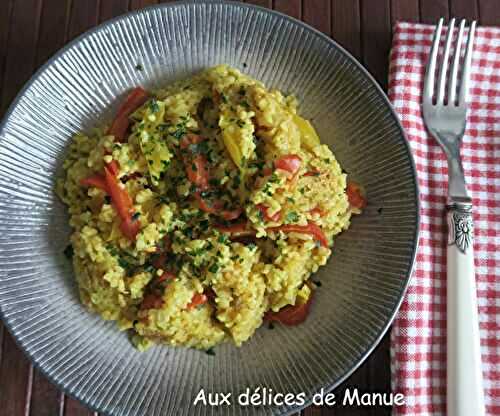 Boulgour au poivron, oignon et curry -Light