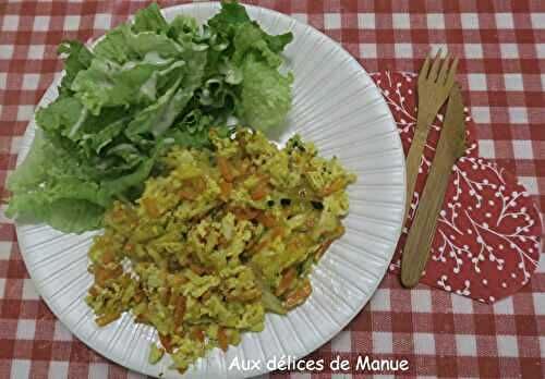 Omelette à la julienne de légumes