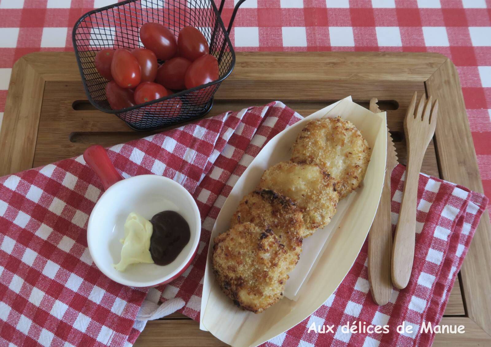 Nuggets de poulet à l'emmental et St-Môret à l'Air Fryer ou au four 