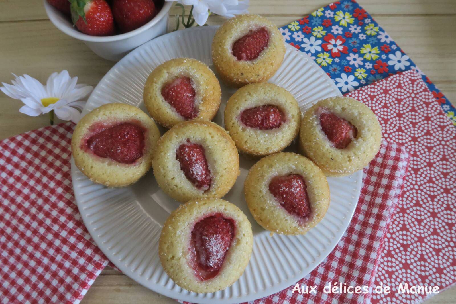 Financiers fraise de Christophe Felder
