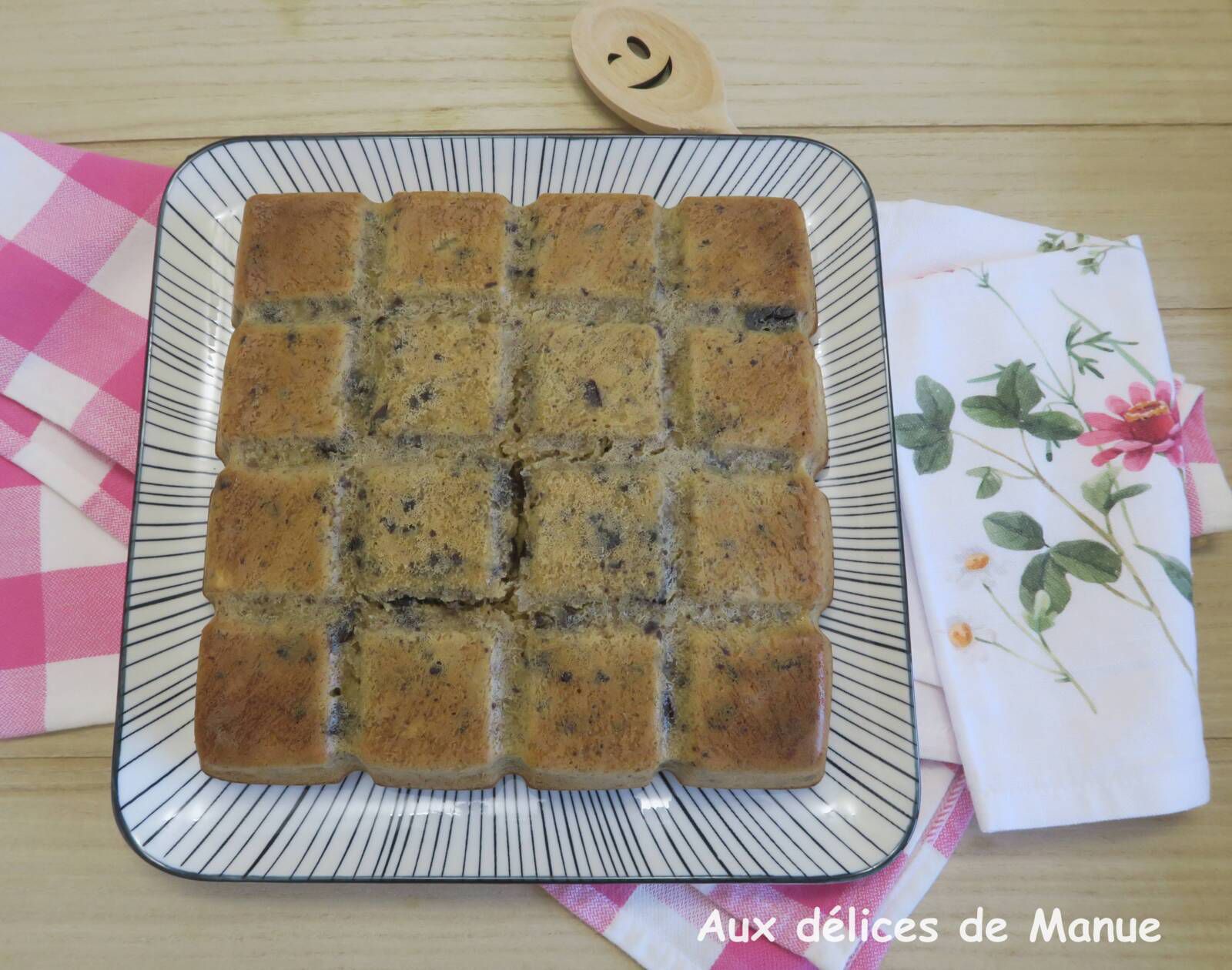 Gâteau à la banane, amande et chocolat noir 