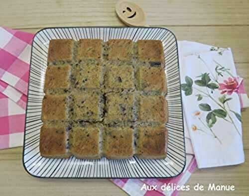 Gâteau à la banane, amande et chocolat noir 
