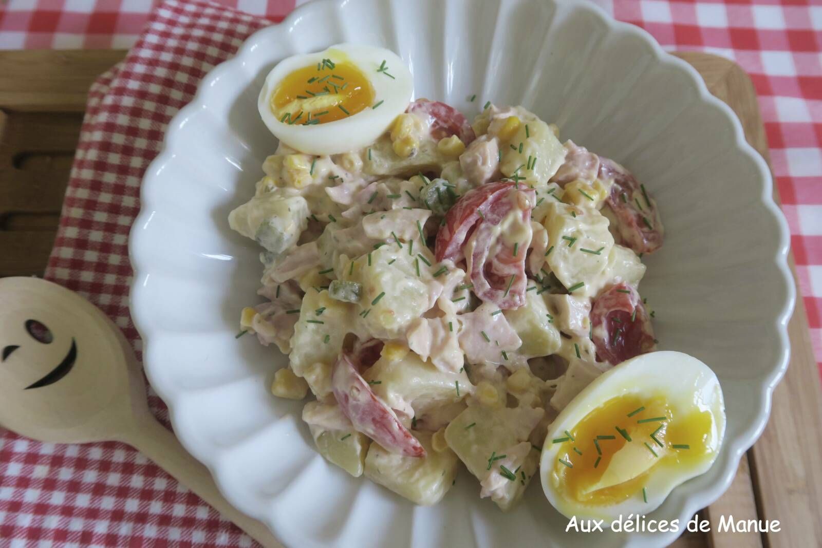Salade piémontaise au poulet fumé