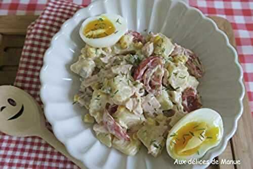 Salade piémontaise au poulet fumé